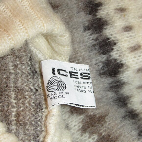 Vintage IceSheep Hafnarfjordur Made in Iceland Icelandic Wool Sweater Kids 4-6 - Picture 5 of 5